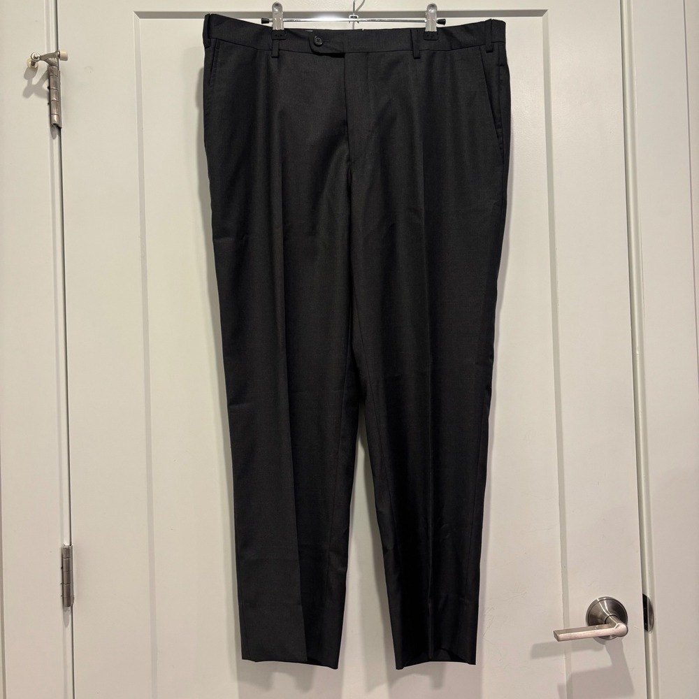 Neiman Marcus Loro Piana Super 130's Wool Dress Pants 38 Pinot Grey 4 Seasons